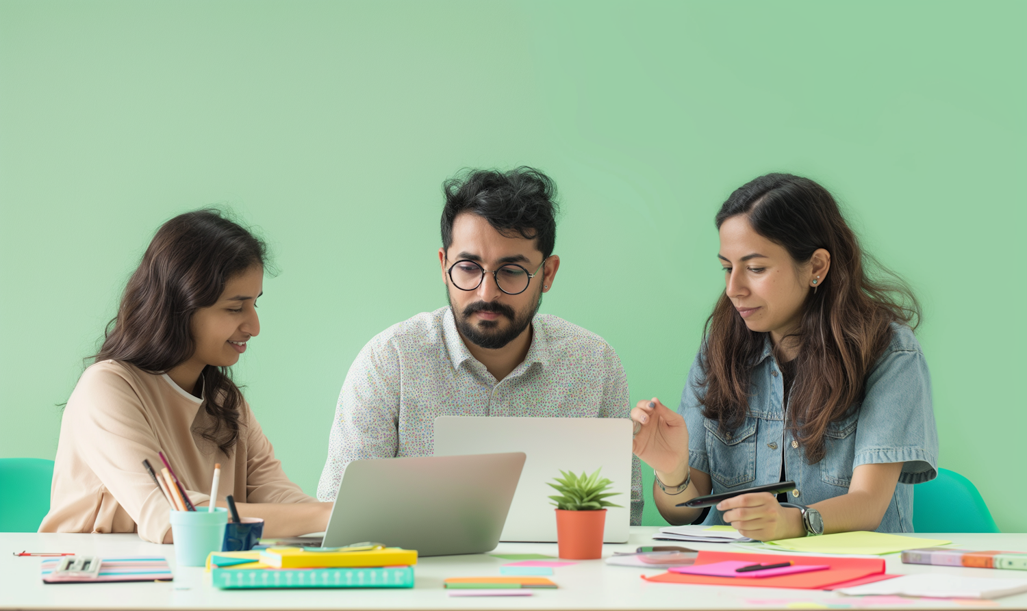 Developers working on a tech product